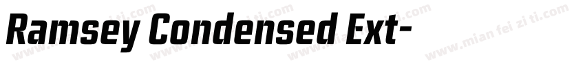 Ramsey Condensed Ext字体转换